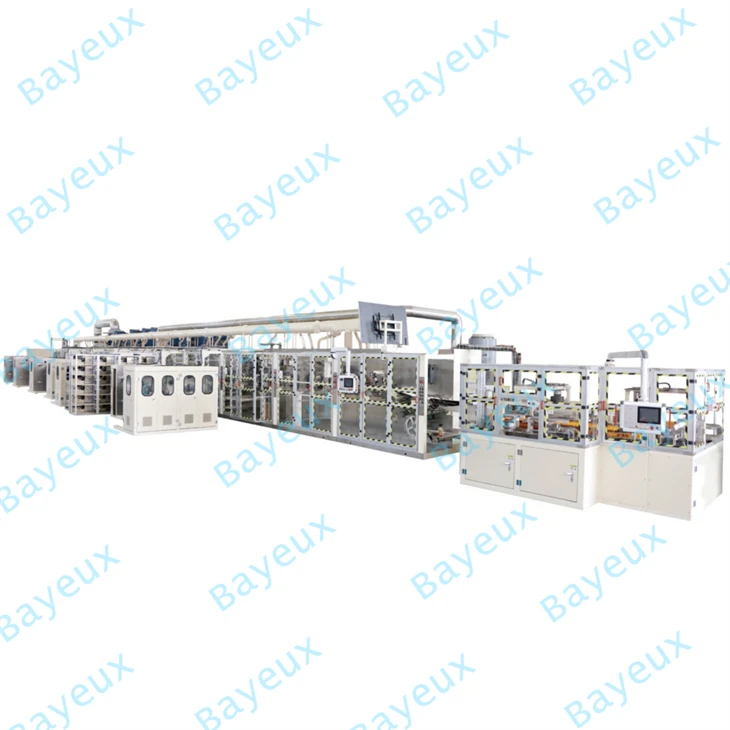 Full Automatic T Shape Baby Diaper Machine